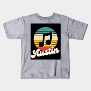 Retro Austin Music Kids T-Shirt